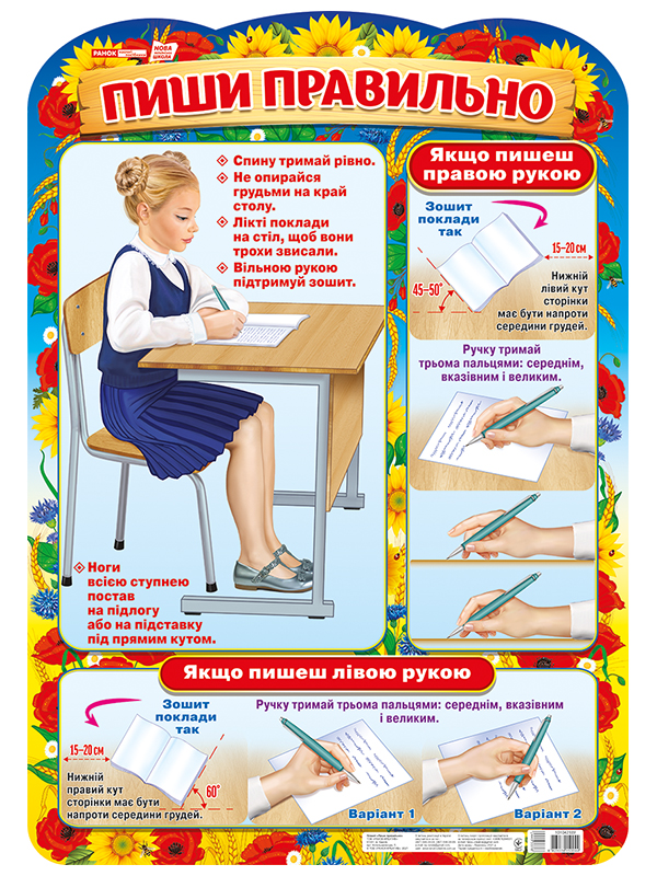 Плакат «Пиши правильно»