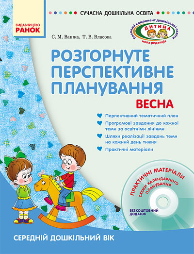 СУЧАСНА дошквльна освіта ДИТИНА  ВЕСНА Розгорнуте перспективне планування. Середній дошкільний вік + ДИСК