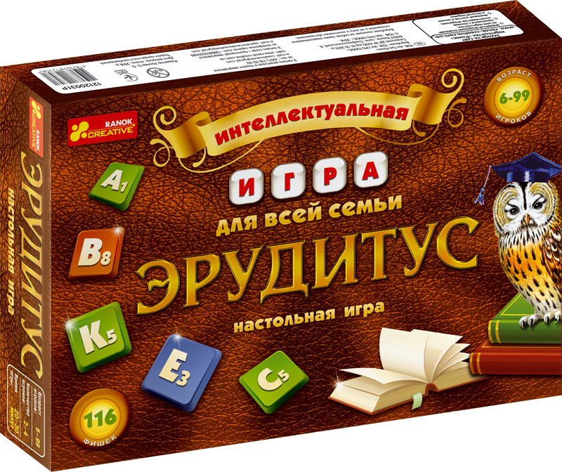 Настільна інтелектуальна гра. Ерудитус (російською)