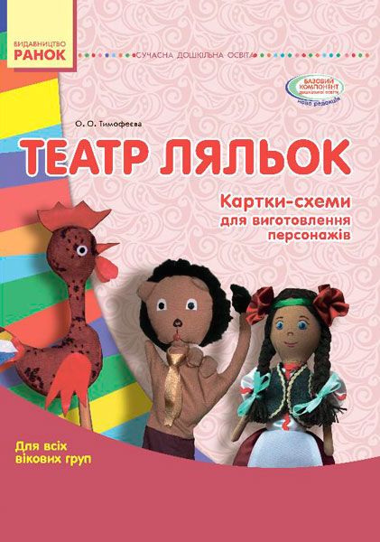 СУЧАСНА дошк. освіта ТЕАТР ЛЯЛЬОК. Папка (картки + метод.) Для всіх вікових груп
