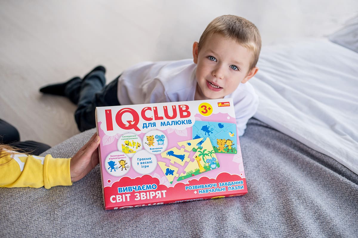 Навчальні пазли «Вивчаємо світ звірят IQ-club» - фото Ранок Креатив
