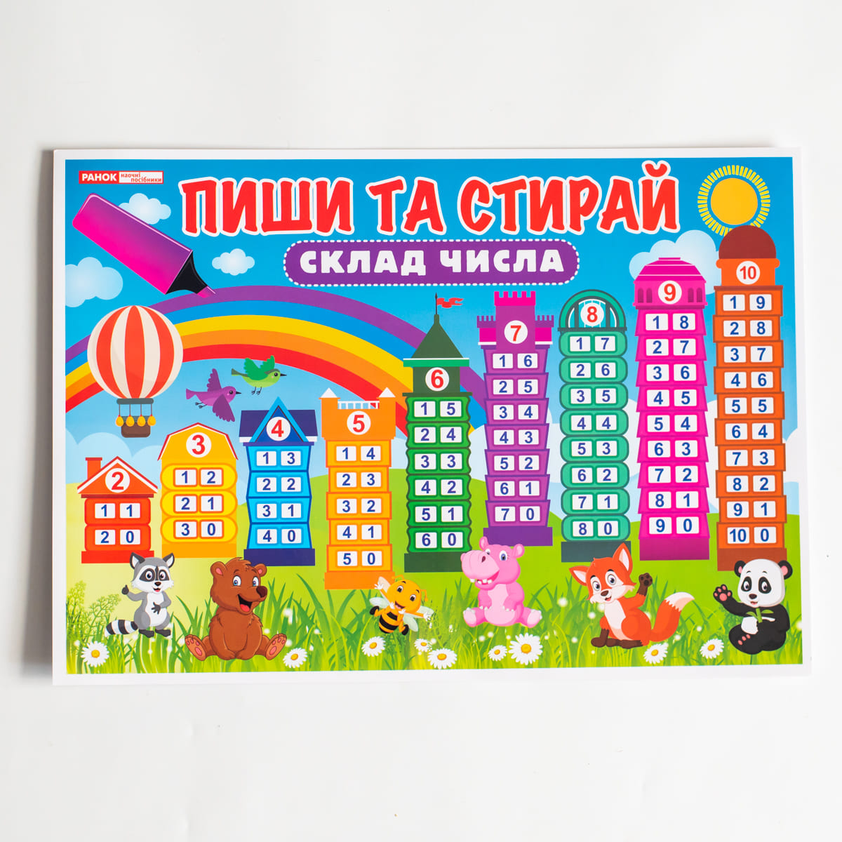 Стенд «Пиши и стирай. Состав числа» - фото Ранок Креатив