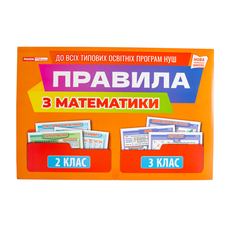 Правила з математики 2–3 клас. Демонстраційний матеріал  - фото Ранок Креатив