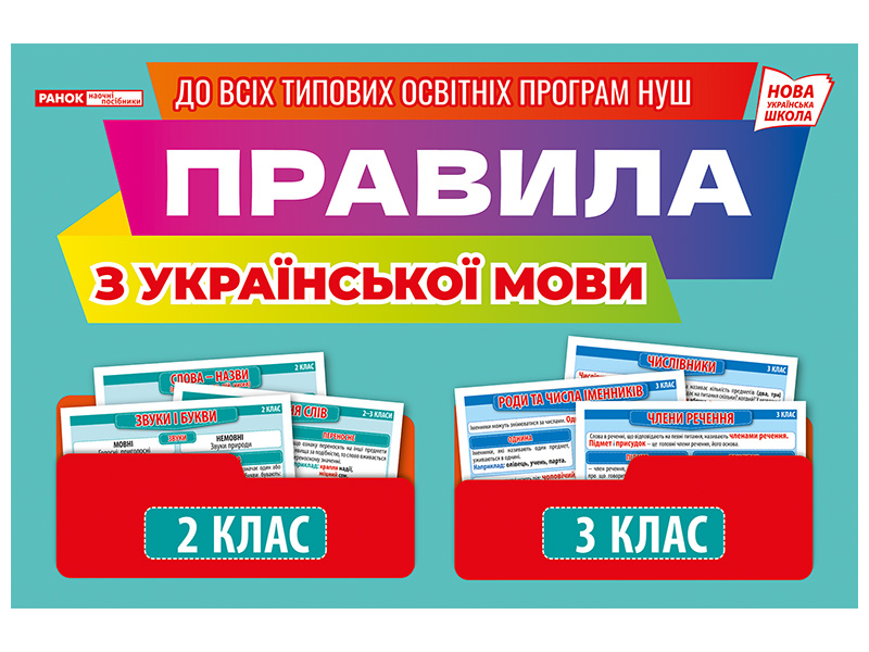 Правила з української мови. 2–3 клас. Демонстраційний матеріал