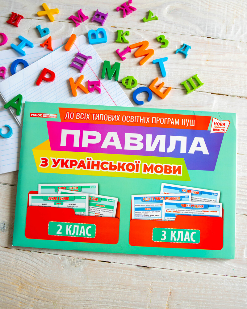 Правила з української мови. 2–3 клас. Демонстраційний матеріал - фото Ранок Креатив