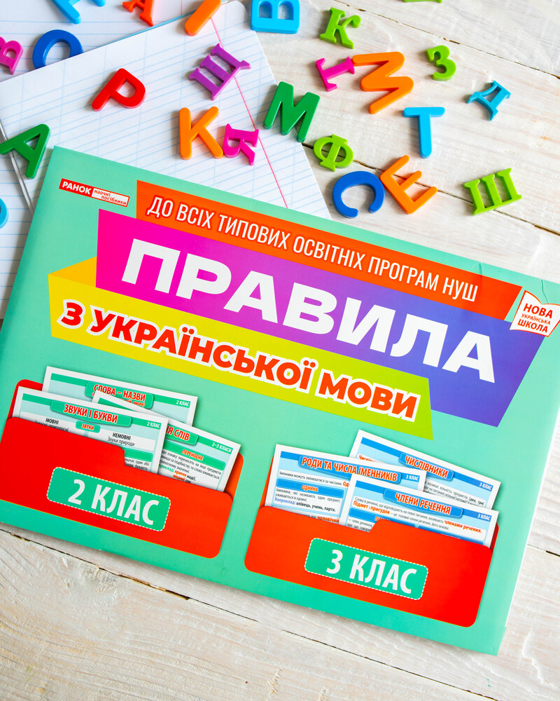 Правила з української мови. 2–3 клас. Демонстраційний матеріал - фото Ранок Креатив