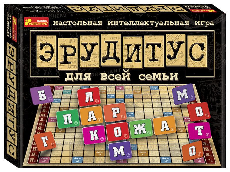 Настільна інтелектуальна гра. Ерудитус в оновленому дизайні (російською)