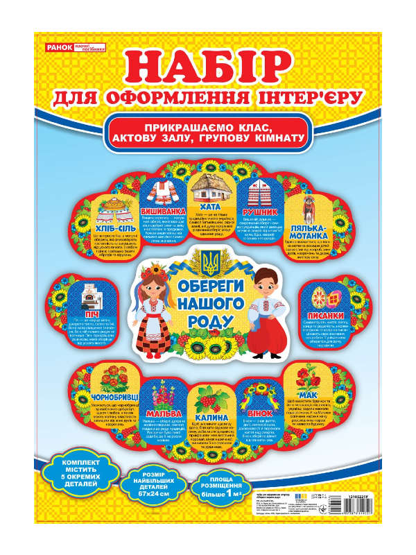 Набір прикрас. Народні символи України (Обереги нашого роду)