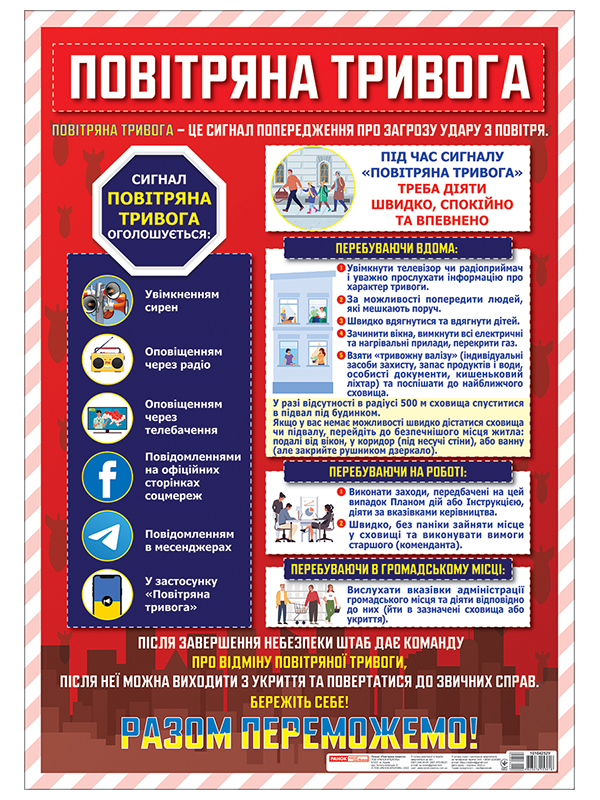Плакат «Воздушная тревога»