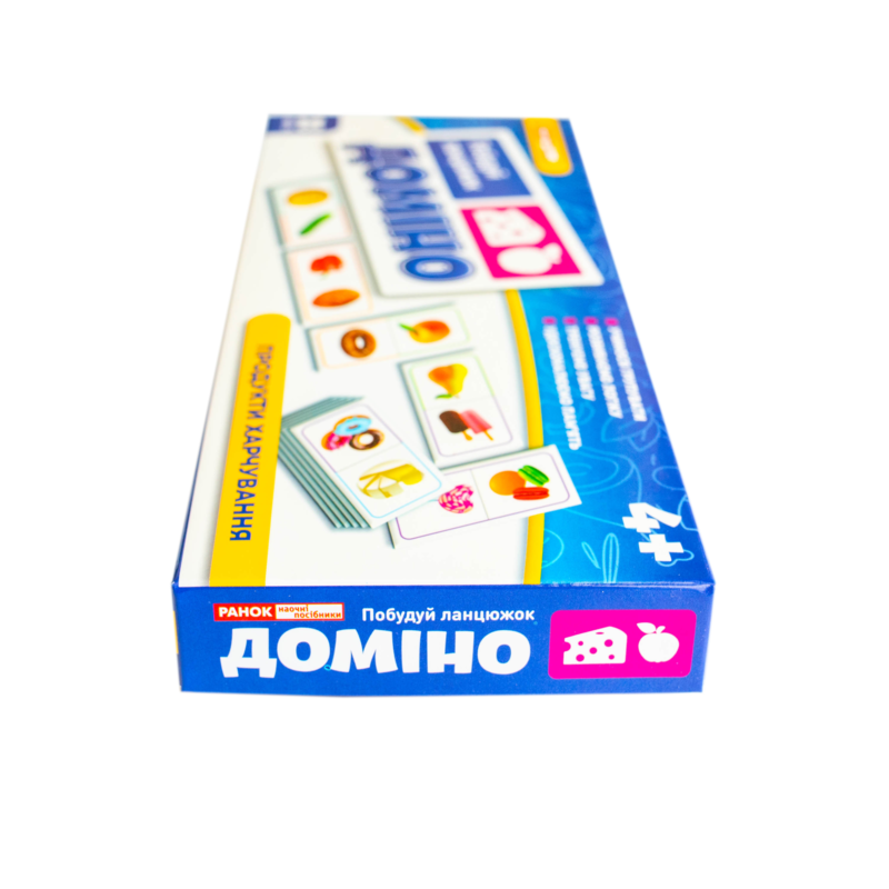 Розвивальна гра. Доміно. Продукти харчування - фото Ранок Креатив