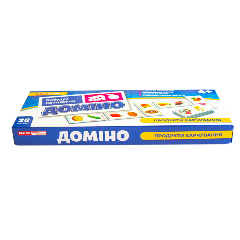 Розвивальна гра. Доміно. Продукти харчування - фото Ранок Креатив