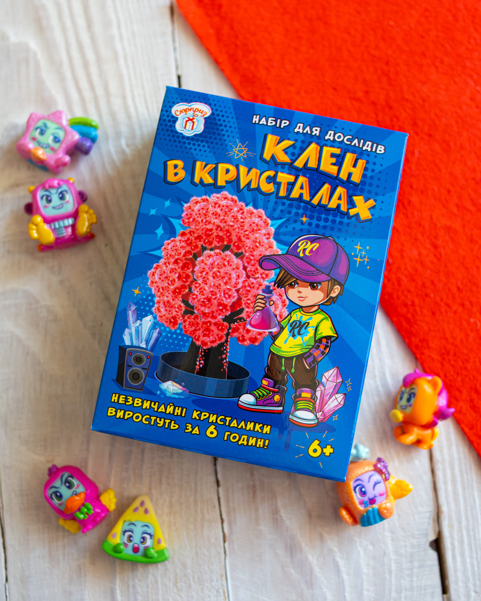 Набор для опытов. Клён в кристаллах. Красный - фото Ранок Креатив