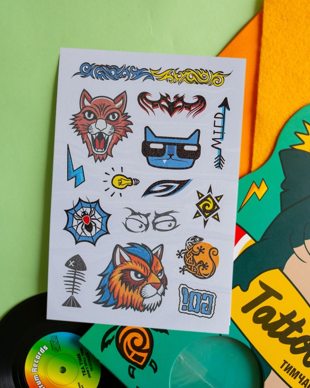 Временные тату для мальчиков постарше. Tattoos. Акула - фото Ранок Креатив