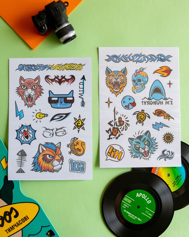 Временные тату для мальчиков постарше. Tattoos. Акула - фото Ранок Креатив