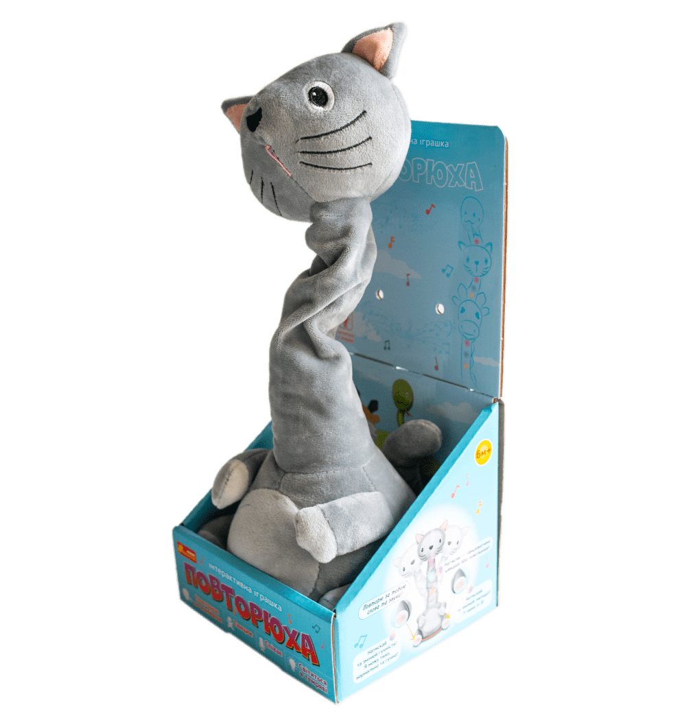 Інтерактивна іграшка-повторюха. Котик - фото Ранок Креатив