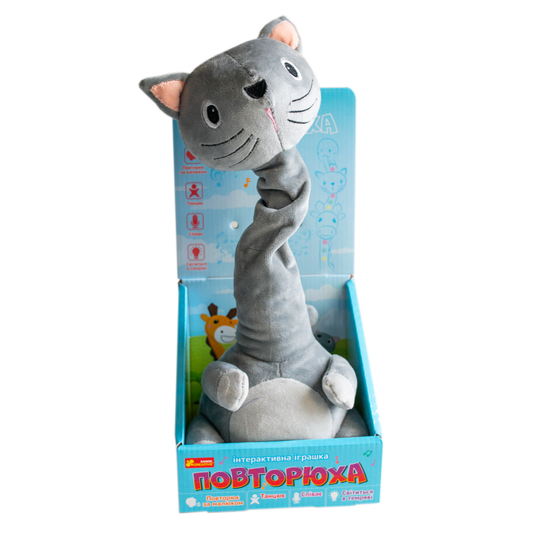 Інтерактивна іграшка-повторюха. Котик - фото Ранок Креатив