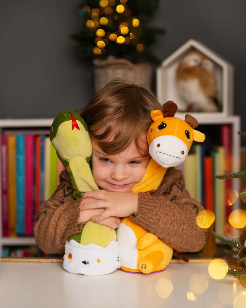 Інтерактивна іграшка-повторюха. Жираф - фото Ранок Креатив