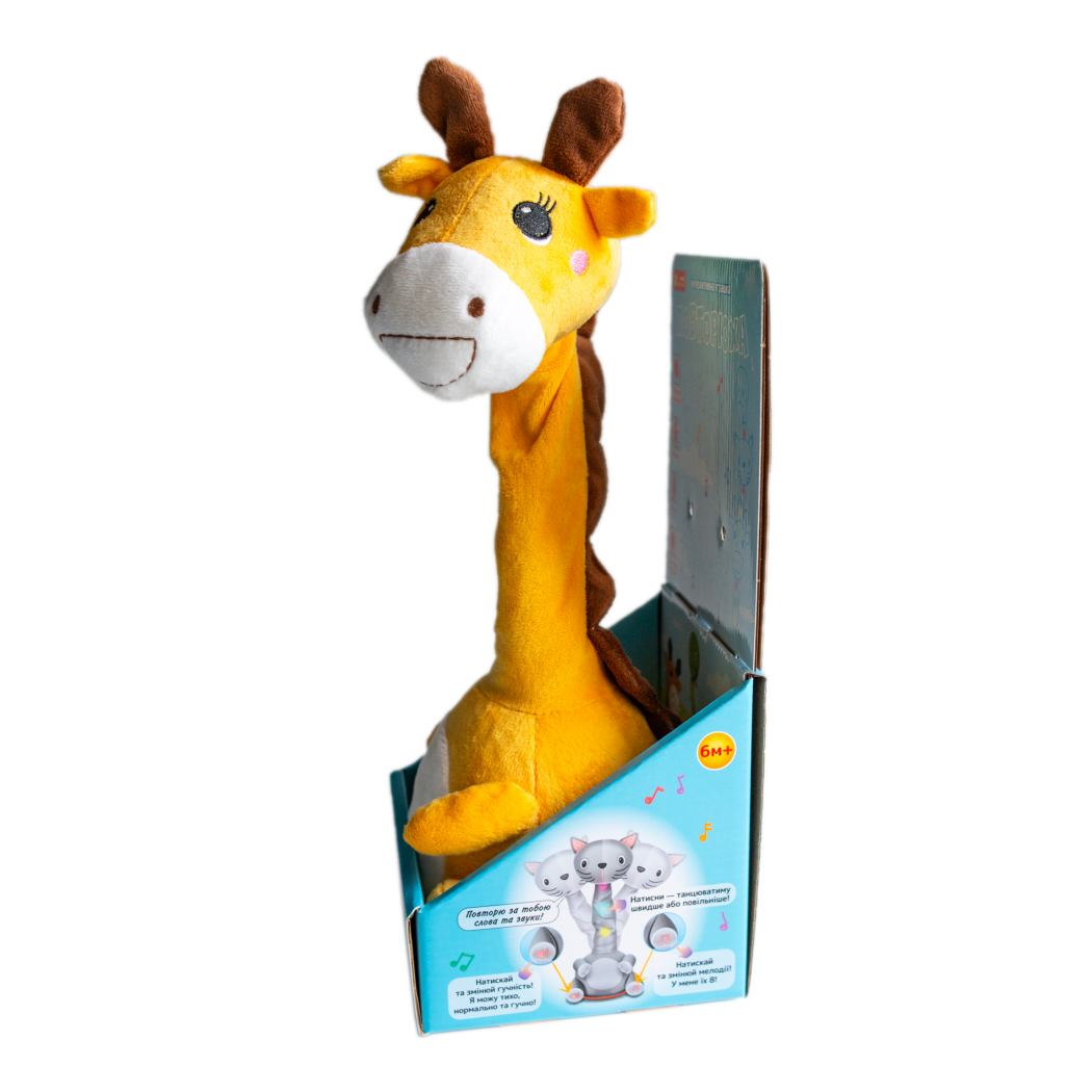 Інтерактивна іграшка-повторюха. Жираф - фото Ранок Креатив