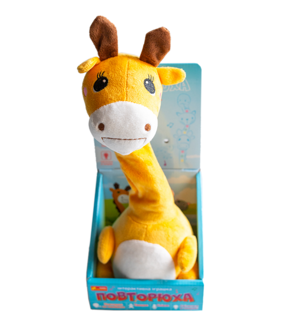 Інтерактивна іграшка-повторюха. Жираф - фото Ранок Креатив