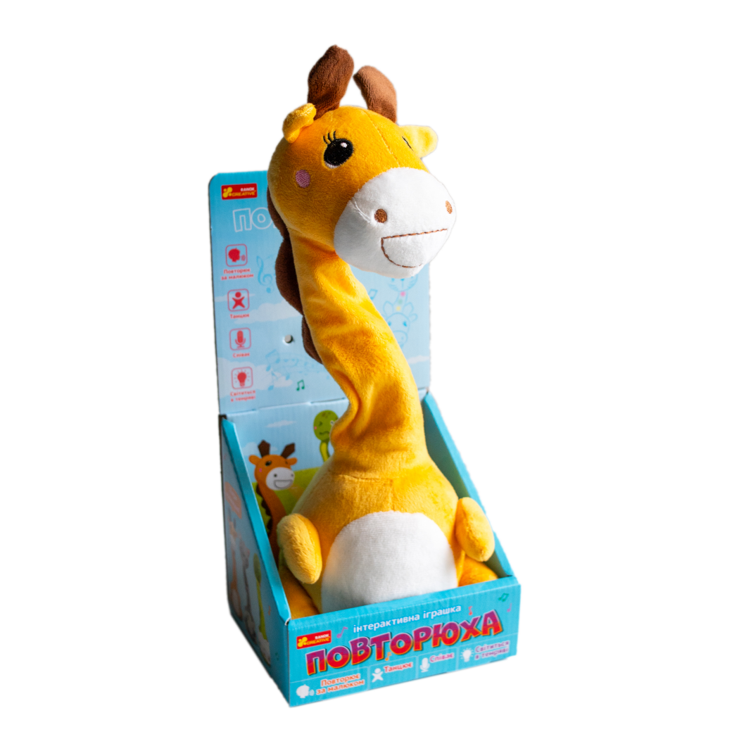 Інтерактивна іграшка-повторюха. Жираф - фото Ранок Креатив