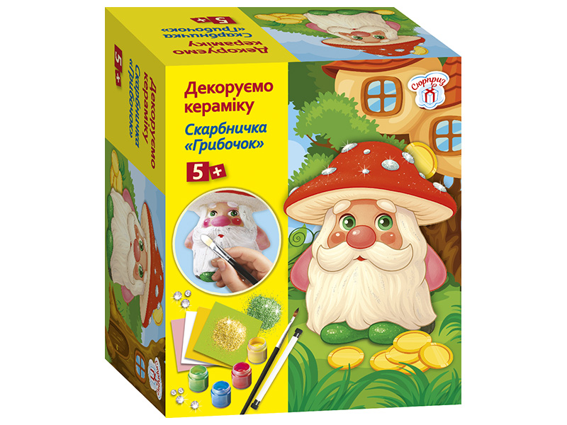 Шкатулка Грибочек. Набор для творчества