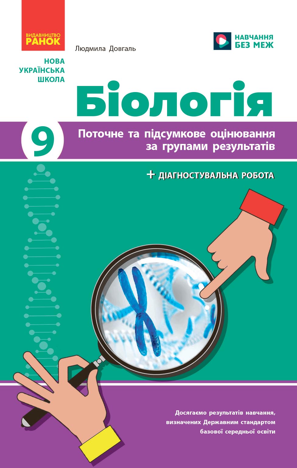 Біологія. 9 клас : поточне та підсумкове оцінювання за групами результатів