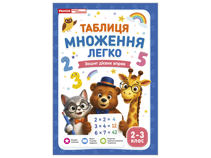 Таблиця множення легко