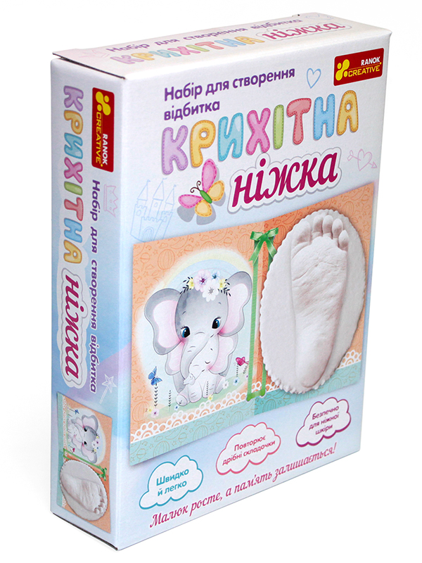 Набір для створення відбитка «Крихітна ніжка. Слоненя» - фото Ранок Креатив